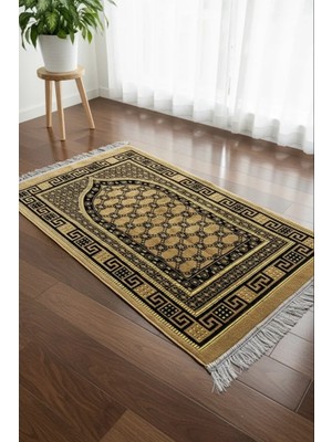 Lugmo Kadife Püsküllü Seccade Lacivert