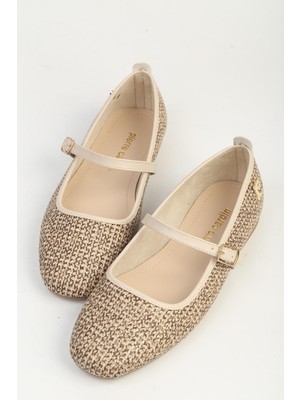 Benetton Pierre Cardin Kadın Krem Babet PC-55726