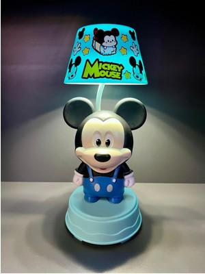 PremiumPort 3 Kademeli LED Işıklı Şarjlı Çocuk Masa Lambası, Renkli ve Eğlenceli