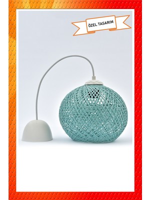 PremiumPort Şeffaf Cam Göbeği Sarkıt Top Avize, Modern ve Şık Tasarım