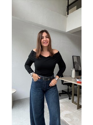 Et Siyah Kruvaze Bluz