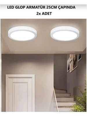 PremiumPort Şık 2l LED Çoklu Aydınlatma, Balkon, Çocuk Odası, Wc ve Hol Için