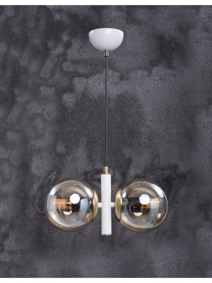 PremiumPort Beyaz Eskitme Bal Camlı Modern Avize, Şık ve Zarif Aydınlatma