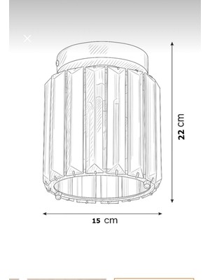 PremiumPort Modern Şeffaf Kristal Avize, Gümüş Gövde, Koridor ve Antre Uyumlu