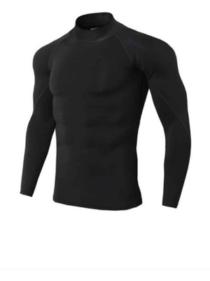 Gymhard Erkek Uzun Kollu Boğazlı Compression T-Shirt