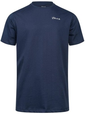 2AS Admin Erkek Sıfır Yaka Siyah T-Shirt Lacivert