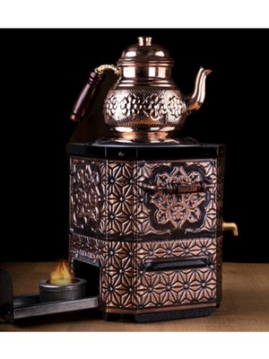 Allians Nostaljik Jelli Çay Semaveri, Bakır Demlik Hediye Seti