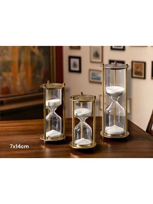 Fta Ticaret Dekoratif Cam Kum Saati 7X14 cm
