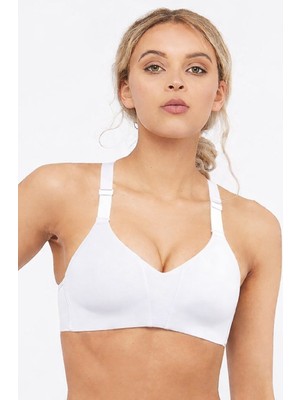Nike Rival Dri Fit High Support Sports Bra Kadın Yüksek Destekli Spor Sütyeni Beyaz