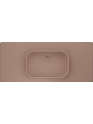 Real Stone Pure Etajerli 70X50 Pudra Granit Banyo Lavabosu