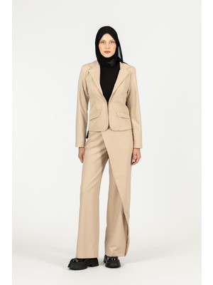 By Özlem Yazan Kendall Kruvaze Ceket & Yüksek Bel Klasik Pantolon Kadın Ikili Takım
