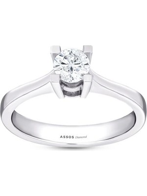 Assos Pırlanta 0.15 Karat Pırlanta Tektaş Yüzük