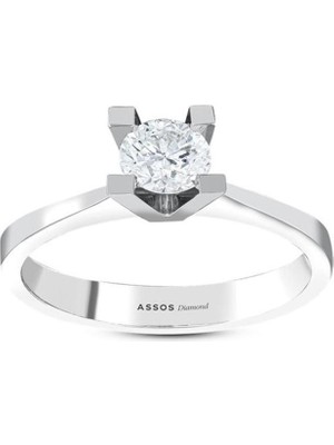 Assos Pırlanta 0.30 Karat Pırlanta Tektaş Yüzük