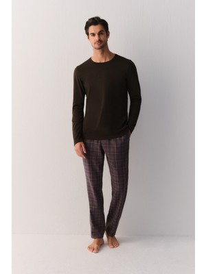 Suwen Flanel Check Erkek Pijama Altı