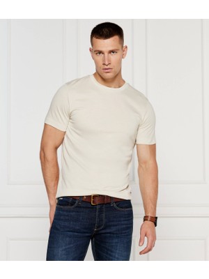 Boss Erkek Regular Fit Bisiklet Yakalı Kısa Kollu Bej T-Shirt 50521129-131