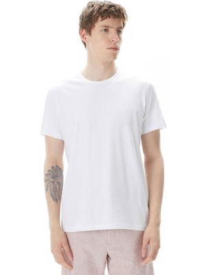 Boss Erkek Regular Fit Yuvarlak Yakalı %100 Pamuklu Kısa Kollu Beyaz T-Shirt 50475294-100