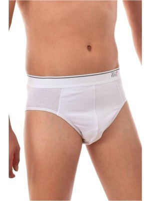 Tutku Elit Erkek Beyaz 3 Adet Elit Likralı Kemerli Elastan Slip 1351-BEYAZ-2XL