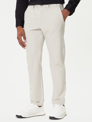 Boss Erkek Slim Fit Çabuk Kuruyan Su Tutmayan Dar Paça Ekru Pantolon 50534303-271