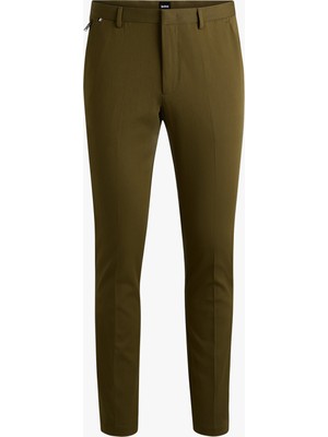 Boss Erkek Yüksek Bel Slim Rahat Yeşil Pantolon 50487754-302