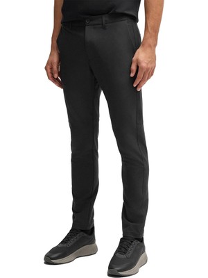 Boss Erkek Slim Fit Çabuk Kuruyan Su Tutmayan Dar Paça Siyah Pantolon 50534303-001