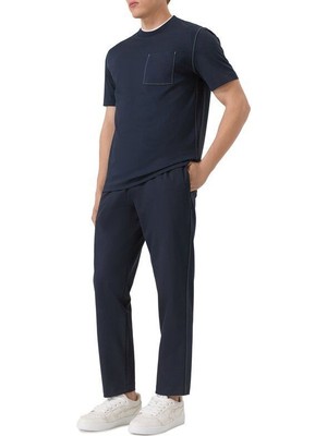 Boss Erkek Normal Bel Düz Model Daralan Paça Cep Detay Lacivert Pantolon 50543412-404