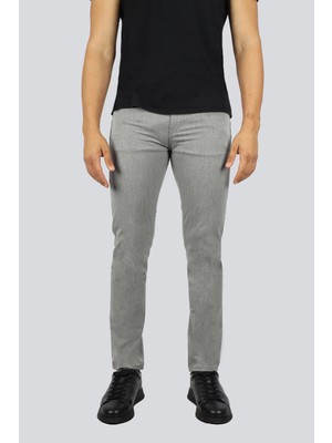 Boss Erkek Normal Bel Düğme Kapama Cep Detay Slim Fit Gri Pantolon 50543954-001