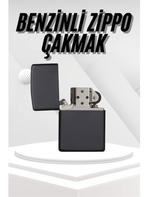 Hediyelik Zarif Model Siyah Benzinli Çakmak - Lisinya