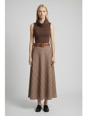 Rays 1344 Desenli Kemerli Etek Bej