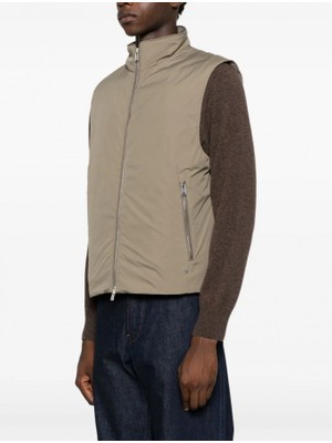 Boss Erkek Normal Kalıp Su Tutmayan Kuş Tüyü Dolgulu Dik Yaka Bej Yelek 50549189-245