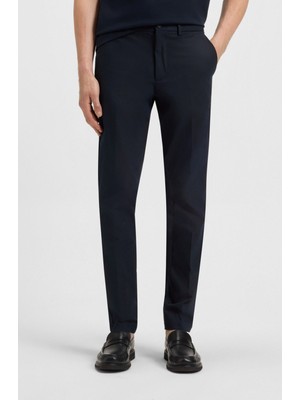 Boss Erkek Normal Bel Daralan Paça Düz Model Cep Detay Lacivert Pantolon 50543945-404