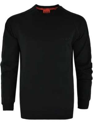 Hugo Erkek Regular Fit Günlük Uzun Kollu Siyah Sweatshirt 50520494-001