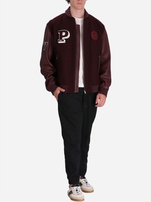 Boss Erkek Marka Logolu Uzun Kollu Rahat Bordo Ceket 50523088-642