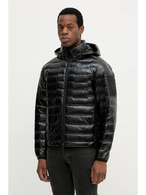 Boss Erkek Kuş Tüyü Dolgulu Kapüşonlu Uzun Kollu Siyah Mont 50541299-001