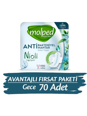 Molped Hijyen Max Gece Avantajlı Fırsat Paketi 70 Adet