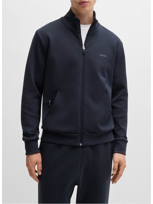 Boss Erkek Marka Logo Detaylı Regular Fit Uzun Kollu Lacivert Sweatshirt 50506152-402