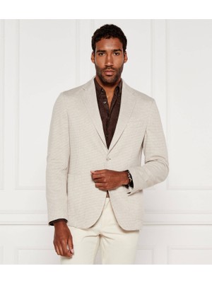 Boss Erkek Normal Kesim Çentikli Yaka Cep Detaylı Bej Ceket 50545893-260