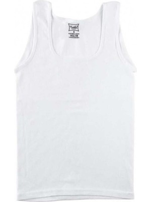 Tutku Kız Çocuk Atlet 6'lı Paket-Beyaz-7-8 Yaş