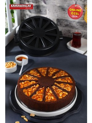 PremiumPort Döküm Kek Kalıbı, Titanyum Kaplama, 28 Cm, Sağlam ve Şık Tasarım