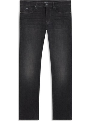 Boss Erkek Düğme Kapama Normal Bel Cep Detay Denim Kumaş Siyah Jeans 50544931-038
