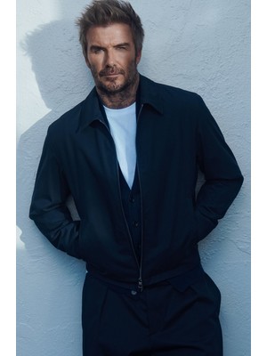 Boss Erkek Regular Fit Gömlek Yaka Pamuk Karışımlı Uzun Kollu Lacivert Ceket 50549075-408