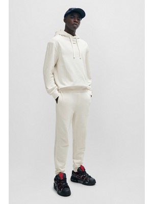 Hugo Erkek Marka Logolu Beli ve Paçası Lastikli Ip Bağlamalı Ekru Pantolon 50489617-121