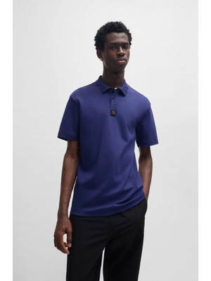 Hugo Erkek Dokuma Polo Yaka Kısa Kol Günlük Lacivert Polo Yaka T-Shirt 50517638-407