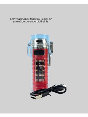Outdoor Uyumlu Elektrikli Çakmak Fener - Lisinya