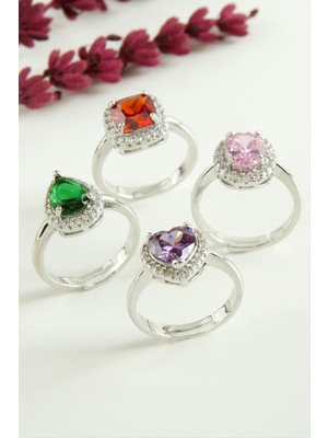 Nacario Karışık Lüks Zirkon Taşlı Ciddi Ilişki Yüzüğü