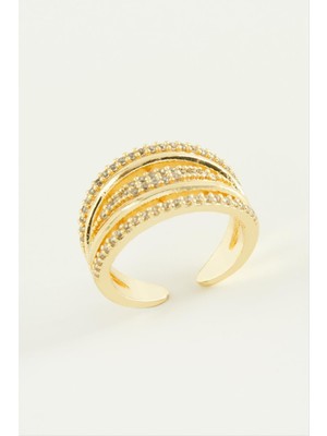 Nacario 5 Sıra Zirkon Taşlı Yüzük