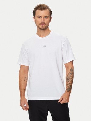 Boss Erkek Marka Logolu Pamuklu Günlük Kullanım Beyaz Polo Yaka T-Shirt 50519368-100