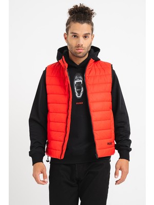 Hugo Erkek Slim Fit Dik Yaka Şişme Turuncu Yelek 50517743-693