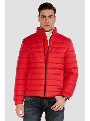 Hugo Erkek Marka Logo Detaylı Regular Fit Uzun Kollu Kırmızı Ceket 50517753-693