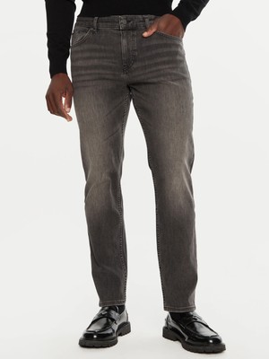 Boss Erkek Denim Normal Belli Düz Model Günlük Kullanım Siyah Jeans 50527042-027