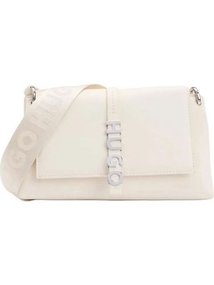 Hugo Kadın Manyetik Kapamalı Omuz Askılı Krem Omuz Çantası 50536980-110